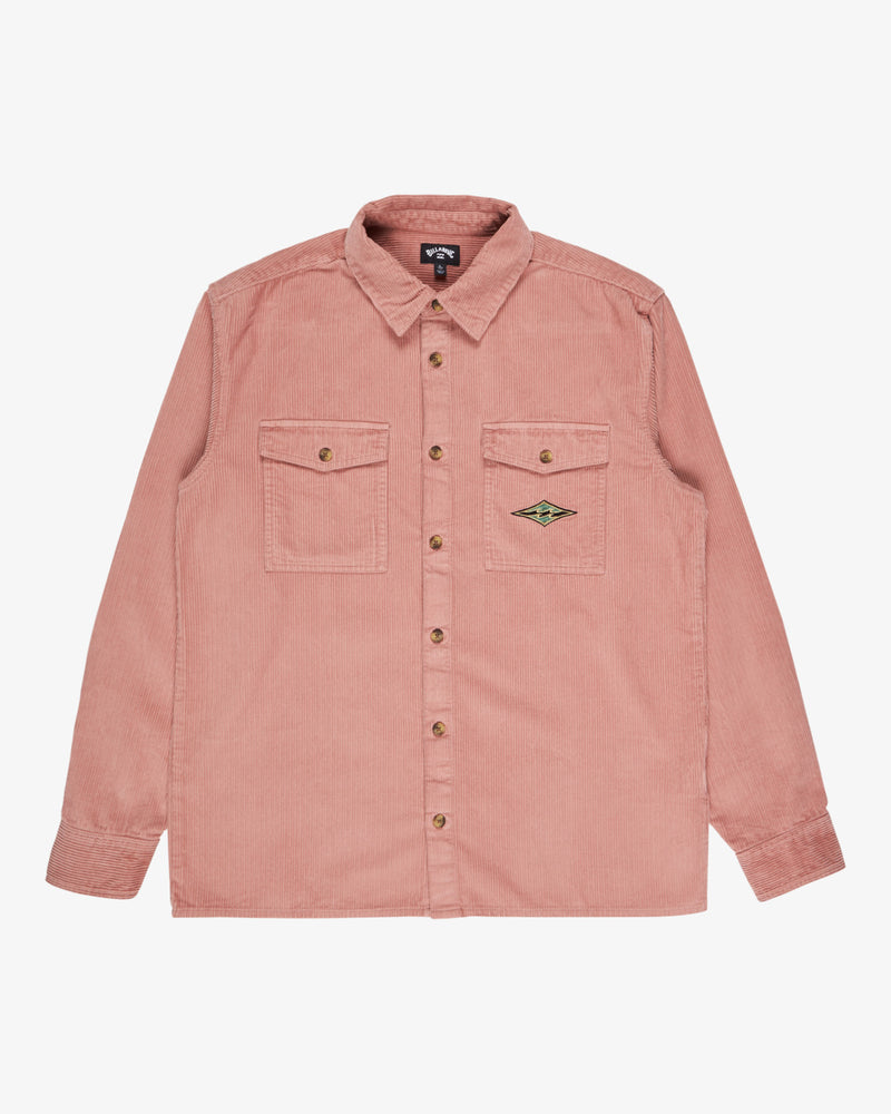 Load image into Gallery viewer, Billabong Men's Bong Days Long Sleeve Shirt Ash Rose EBYWT03015-MKM0
