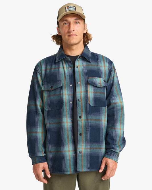 Billabong Men's Lodge Overshirt Navy EBYWT03016-NVY