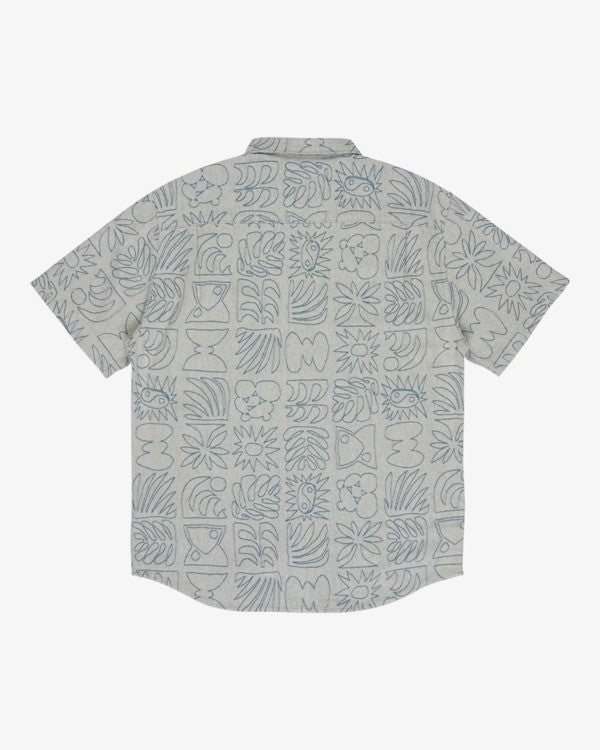 Load image into Gallery viewer, Billabong Men's Sundays Jacquard Short Sleeve Shirt Chino EBYWT03021-CHI
