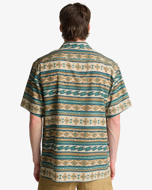 Billabong Men's Surftrek Perf Short Sleeve Desert Print EBYWT03023-TGW6
