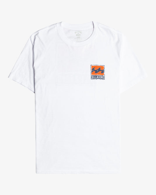 Billabong Men's Stamp Core Fit T-Shirt White EBYZT00145-WHT