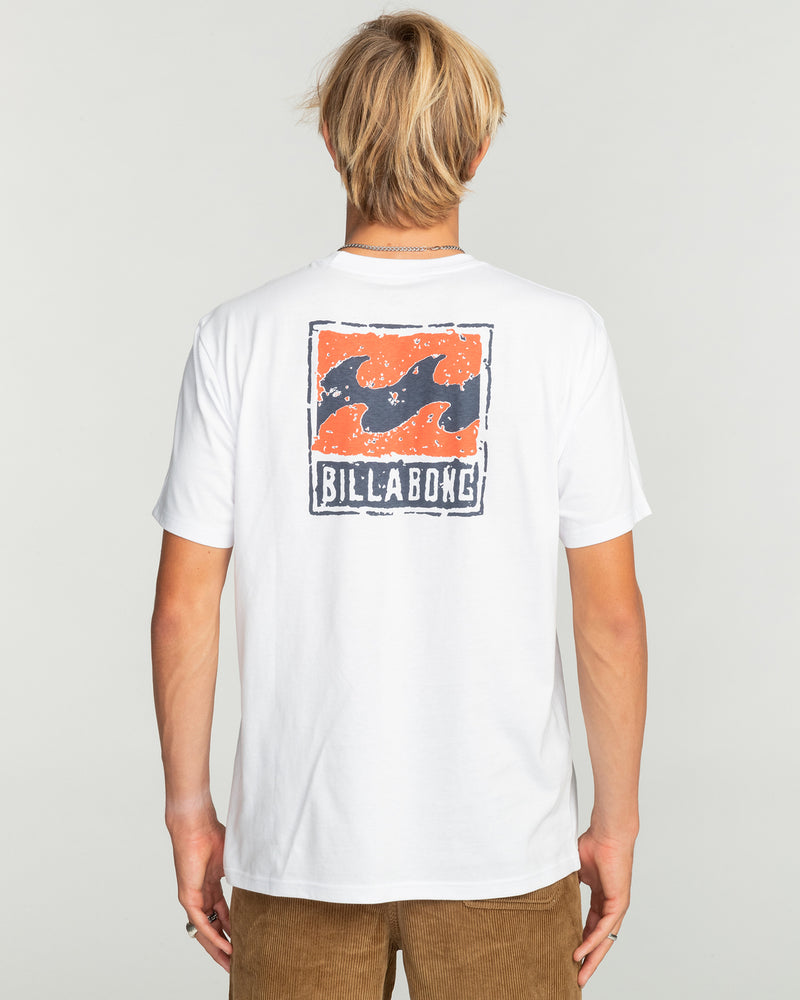 Load image into Gallery viewer, Billabong Men&#39;s Stamp Core Fit T-Shirt White EBYZT00145-WHT
