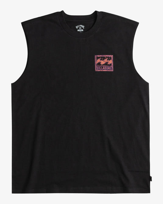 Billabong Men's Reissue Sleeveless Muscle Core Fit T-Shirt Black EBYZT00181-BLK