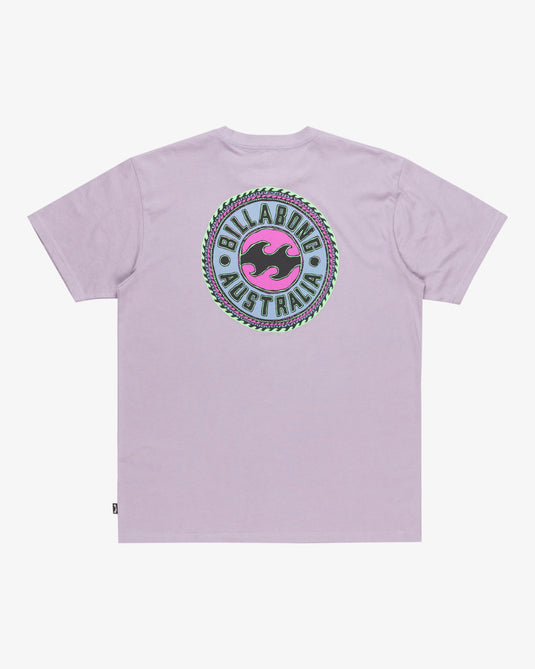 Billabong Men's Know The Feeling Short Sleeves T-Shirt Light Purple EBYZT00290-SKW0