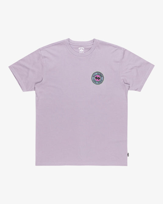 Billabong Men's Know The Feeling Short Sleeves T-Shirt Light Purple EBYZT00290-SKW0