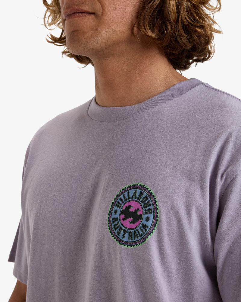 Load image into Gallery viewer, Billabong Men&#39;s Know The Feeling Short Sleeves T-Shirt Light Purple EBYZT00290-SKW0
