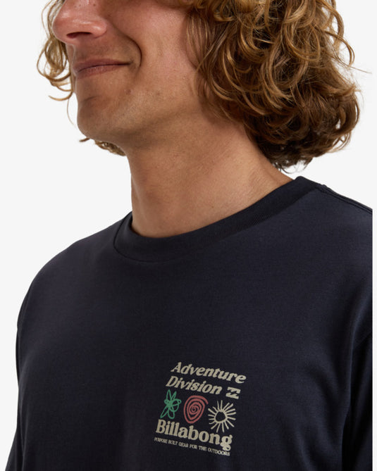 Billabong Men's Approach Short Sleeves T-Shirt Dark Navy EBYZT00298-KTW0