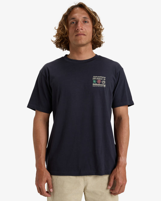 Billabong Men's Approach Short Sleeves T-Shirt Dark Navy EBYZT00298-KTW0