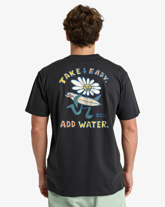 Billabong Men's Add Water T-Shirt Washed Black EBYZT00345-WAA