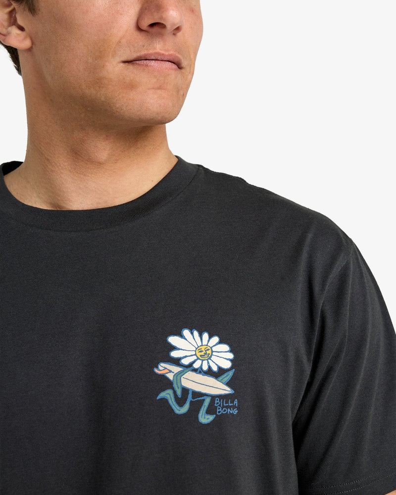 Load image into Gallery viewer, Billabong Men&#39;s Add Water T-Shirt Washed Black EBYZT00345-WAA
