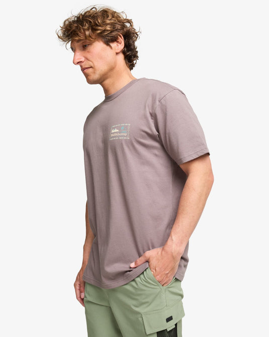 Billabong Men's Range Short Sleeve T-Shirt Dusty Purple EBYZT00382-SNY0