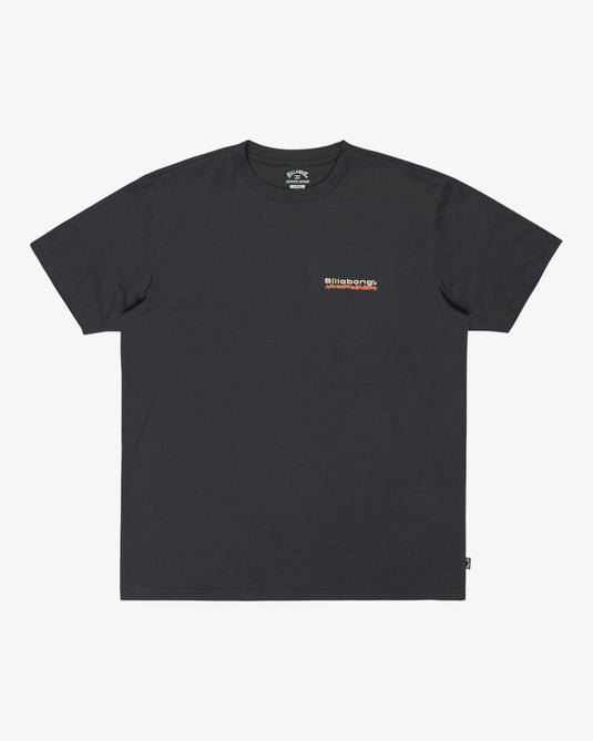 Billabong Men's Tidal Research Short Sleeve T-Shirt Dark Navy EBYZT00386-KTW0