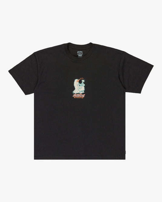 Billabong Men's Built To Last Og Short Sleeve T-Shirt Black EBYZT00389-BLK