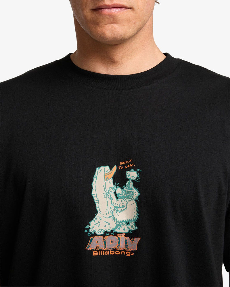 Load image into Gallery viewer, Billabong Men's Built To Last Og Short Sleeve T-Shirt Black EBYZT00389-BLK
