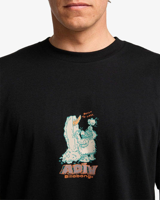 Billabong Men's Built To Last Og Short Sleeve T-Shirt Black EBYZT00389-BLK