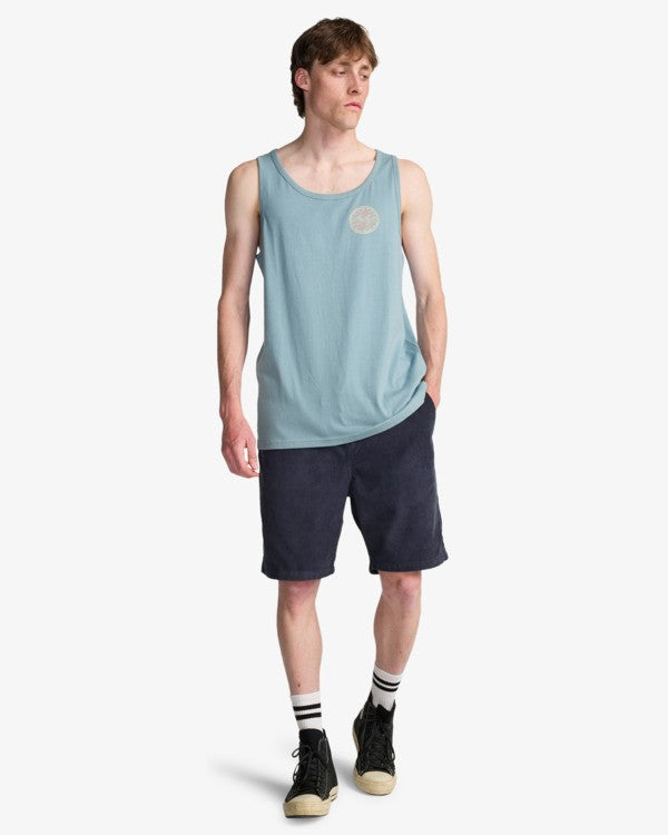 Load image into Gallery viewer, Billabong Men's Crayon Wave Tank Top Washed Blue EBYZT00487-WBL
