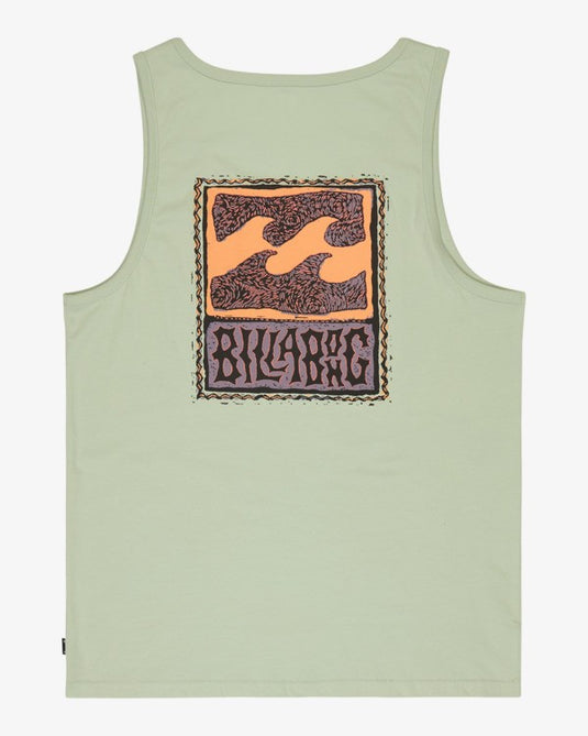 Billabong Men's Stamp Tank Top Vintage Green EBYZT00489-GEH0