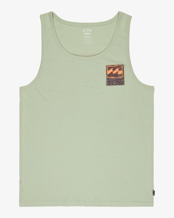 Load image into Gallery viewer, Billabong Men's Stamp Tank Top Vintage Green EBYZT00489-GEH0
