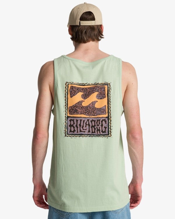 Load image into Gallery viewer, Billabong Men's Stamp Tank Top Vintage Green EBYZT00489-GEH0
