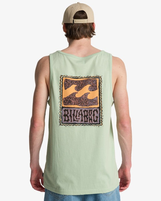 Billabong Men's Stamp Tank Top Vintage Green EBYZT00489-GEH0