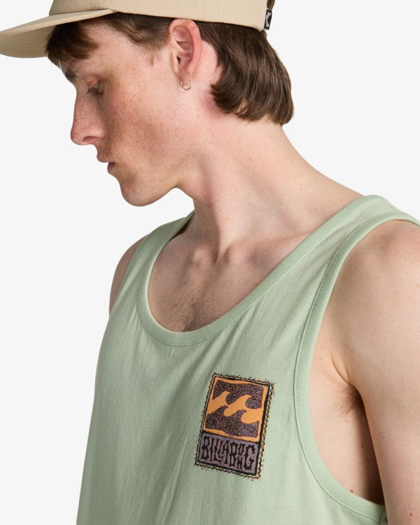 Load image into Gallery viewer, Billabong Men's Stamp Tank Top Vintage Green EBYZT00489-GEH0
