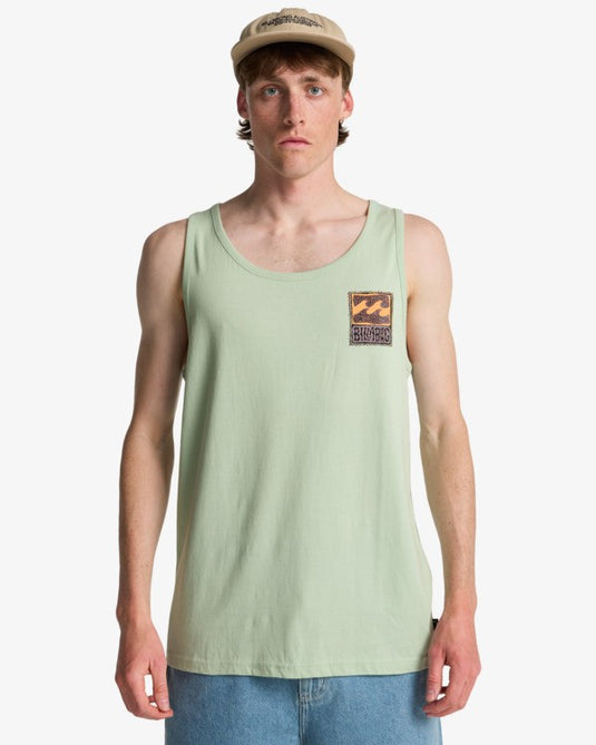 Billabong Men's Stamp Tank Top Vintage Green EBYZT00489-GEH0