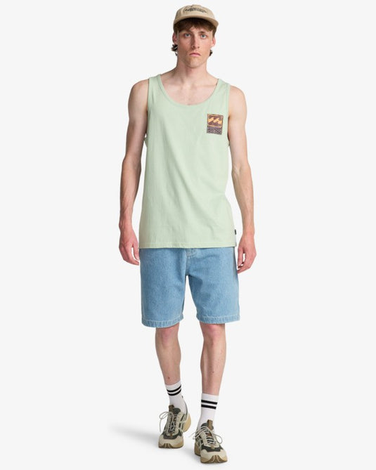 Billabong Men's Stamp Tank Top Vintage Green EBYZT00489-GEH0