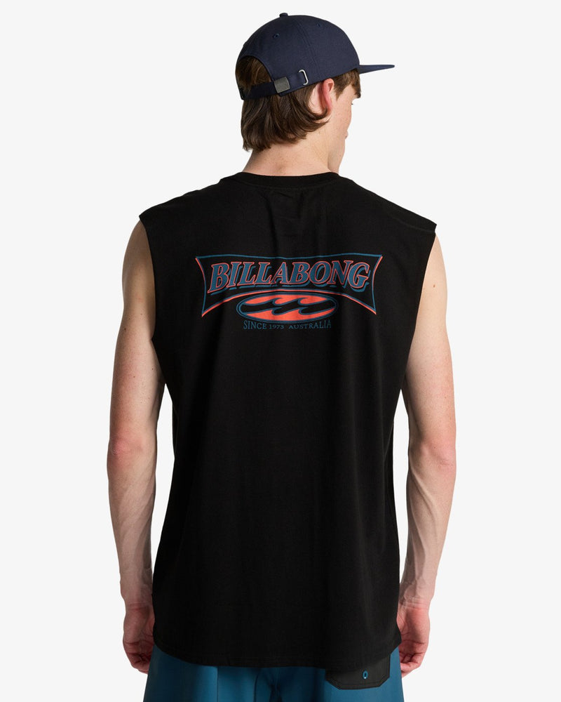 Load image into Gallery viewer, Billabong Men's Since 73 Burleigh Muscle T-Shirt Black EBYZT00491-BLK
