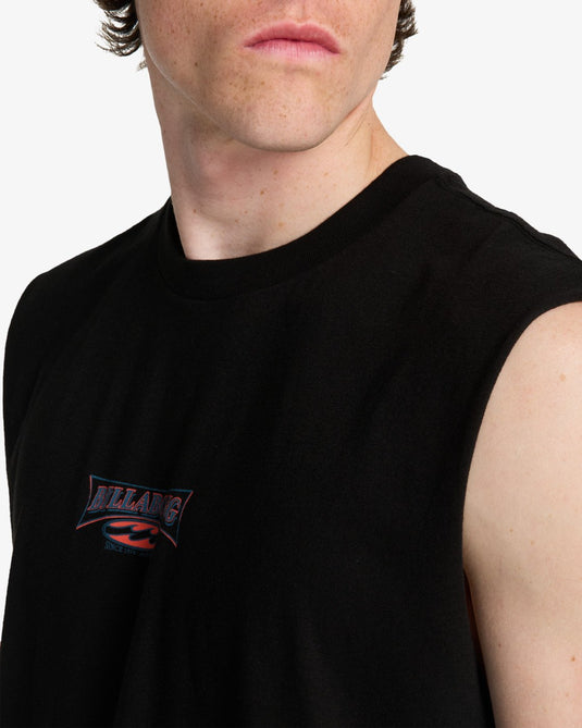 Billabong Men's Since 73 Burleigh Muscle T-Shirt Black EBYZT00491-BLK