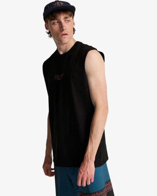 Billabong Men's Since 73 Burleigh Muscle T-Shirt Black EBYZT00491-BLK