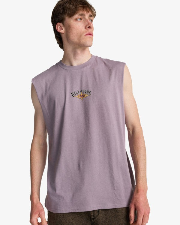 Load image into Gallery viewer, Billabong Men's Burn Out Muscle T-Shirt Purple Ash EBYZT00492-SKW0
