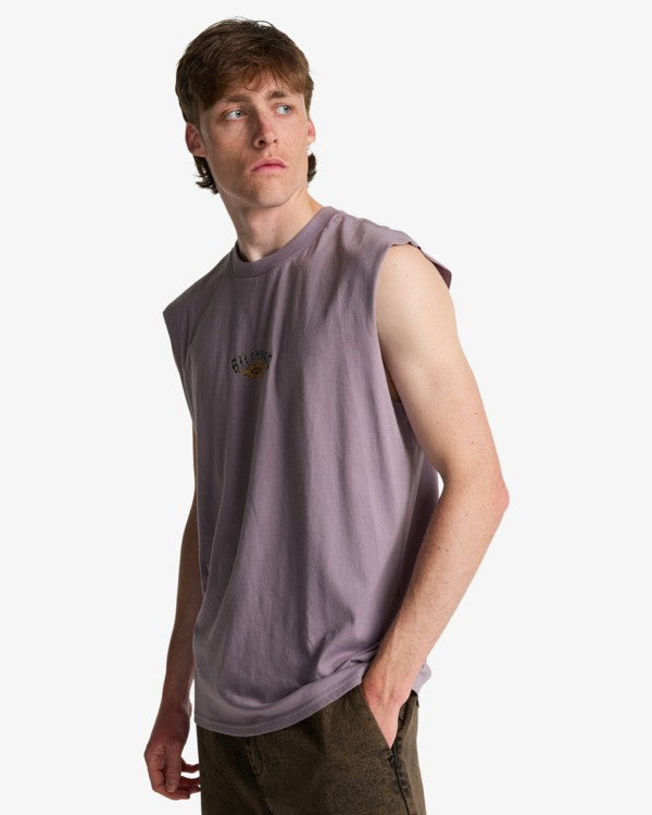 Load image into Gallery viewer, Billabong Men's Burn Out Muscle T-Shirt Purple Ash EBYZT00492-SKW0
