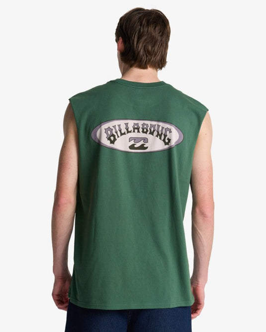 Billabong Men's Re Issue Tank Top Emerald Green EBYZT00493-GQV0