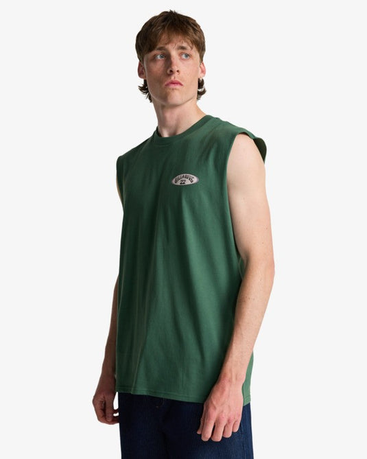 Billabong Men's Re Issue Tank Top Emerald Green EBYZT00493-GQV0