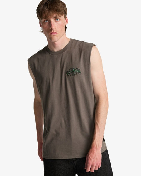 Billabong Men's Re Issue Tank Top Pewter EBYZT00493-PEW