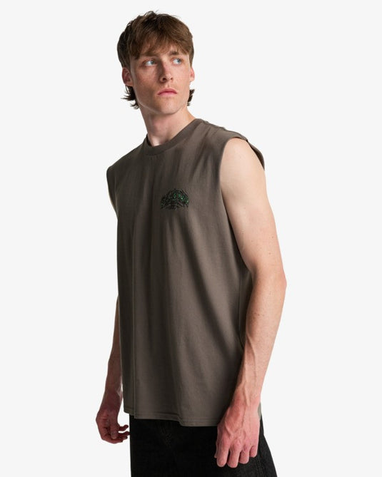 Billabong Men's Re Issue Tank Top Pewter EBYZT00493-PEW