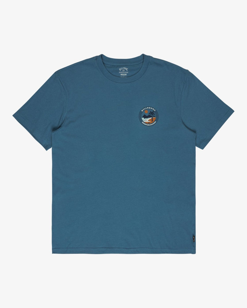 Load image into Gallery viewer, Billabong Men's Rockies Short Sleeve T-Shirt Vintage Blue EBYZT00497-BMQ0
