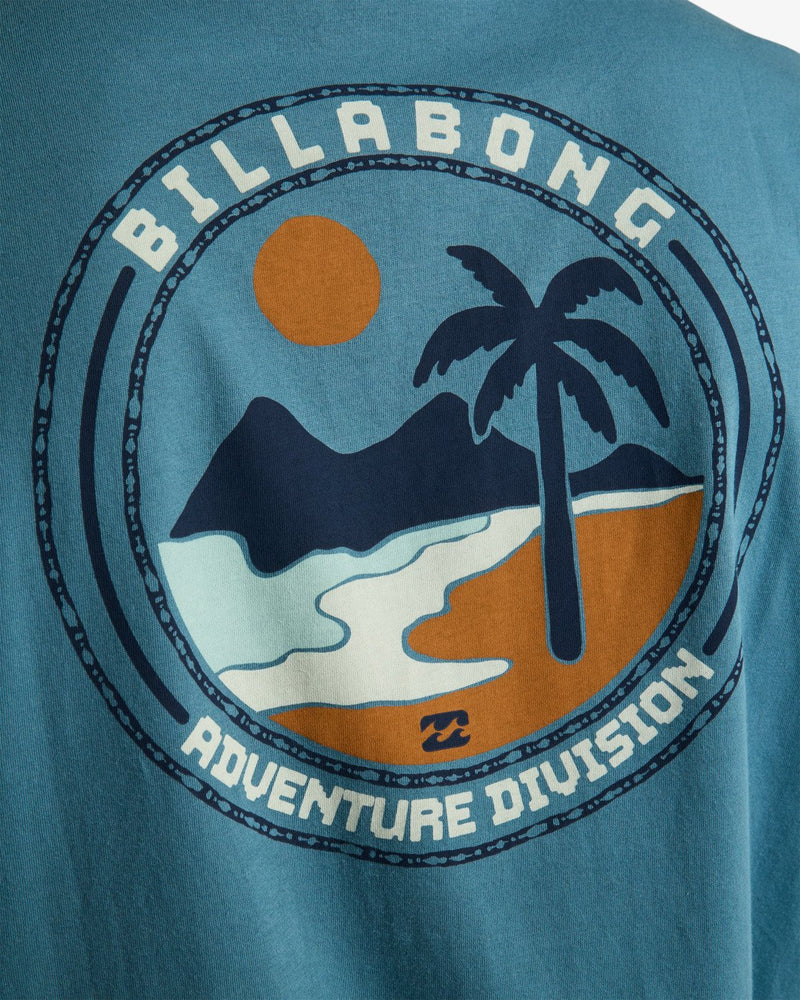 Load image into Gallery viewer, Billabong Men's Rockies Short Sleeve T-Shirt Vintage Blue EBYZT00497-BMQ0
