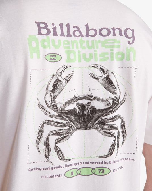 Billabong Men's Fauna Short Sleeve T-Shirt White EBYZT00499-WHT