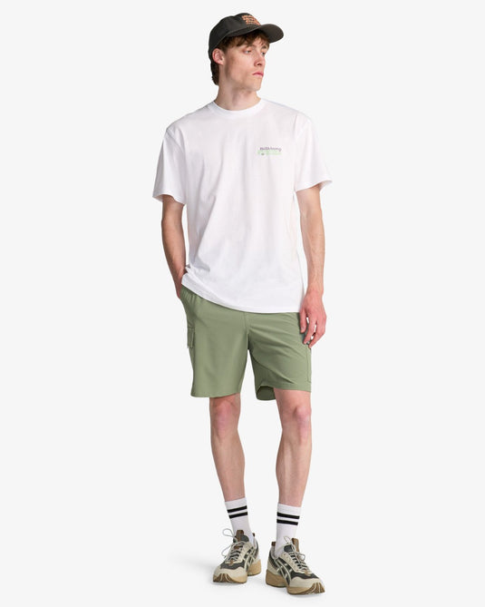 Billabong Men's Fauna Short Sleeve T-Shirt White EBYZT00499-WHT