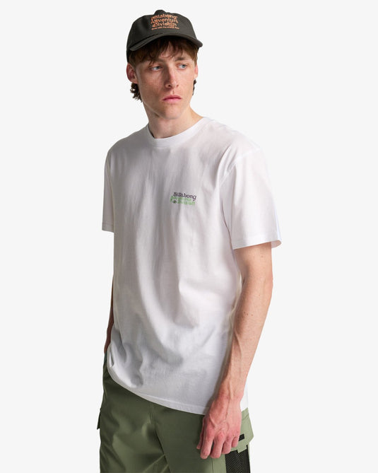 Billabong Men's Fauna Short Sleeve T-Shirt White EBYZT00499-WHT