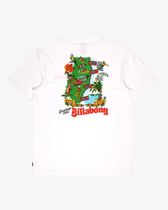 Billabong Men's Origin Short Sleeve T-Shirt White EBYZT00520-WHT
