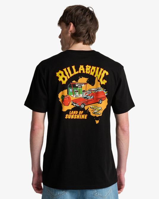 Billabong Men's Origin Short Sleeve T-Shirt Black EBYZT00520-BLK