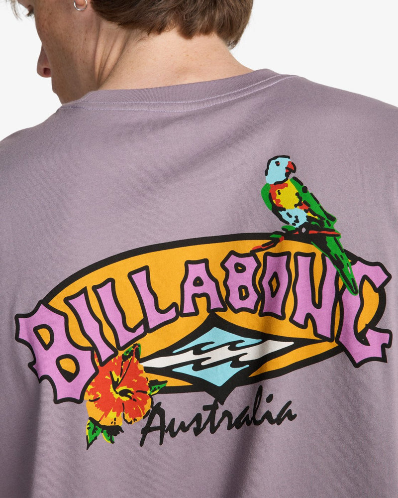 Load image into Gallery viewer, Billabong Men's Origin Short Sleeve T-Shirt Purple Ash EBYZT00520-SKW0
