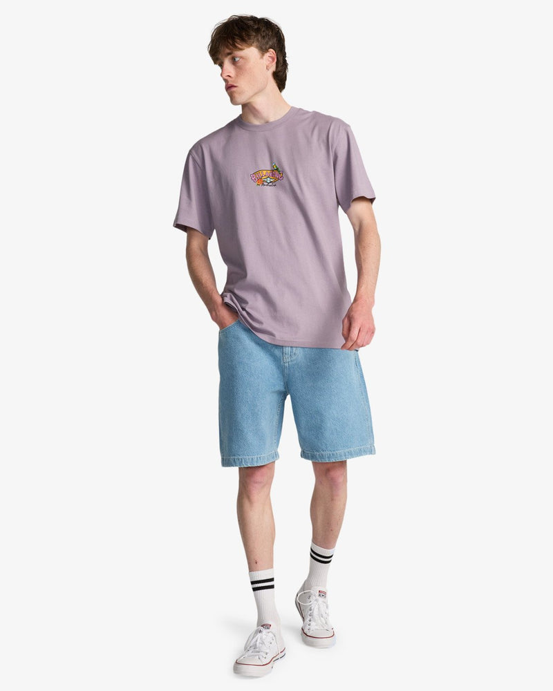 Load image into Gallery viewer, Billabong Men's Origin Short Sleeve T-Shirt Purple Ash EBYZT00520-SKW0
