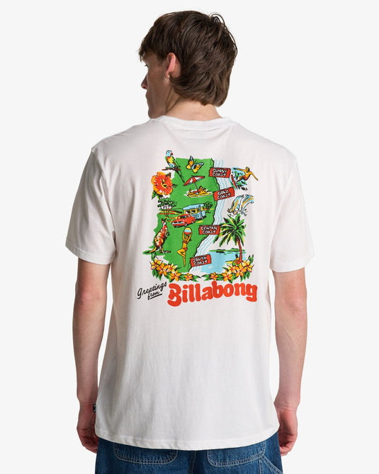 Billabong Men's Origin Short Sleeve T-Shirt White EBYZT00520-WHT