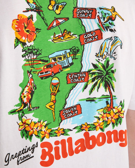 Billabong Men's Origin Short Sleeve T-Shirt White EBYZT00520-WHT