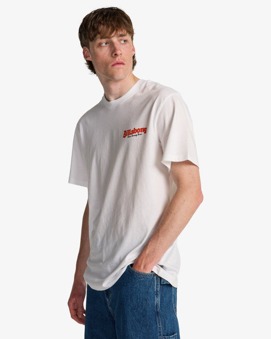 Billabong Men's Origin Short Sleeve T-Shirt White EBYZT00520-WHT