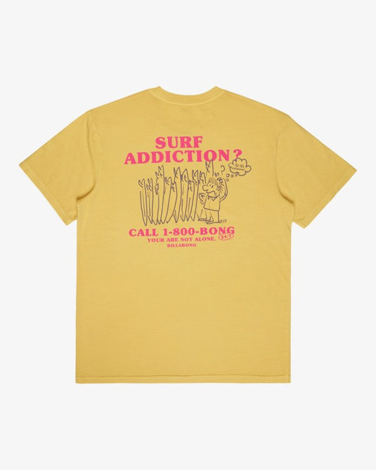 Billabong Men's Message T-Shirt Retro Yellow EBYZT00528-YGJ0