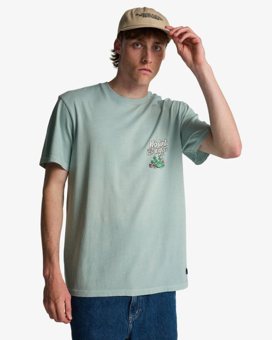 Billabong Men's Message T-Shirt Dusty Blue EBYZT00528-BFW0